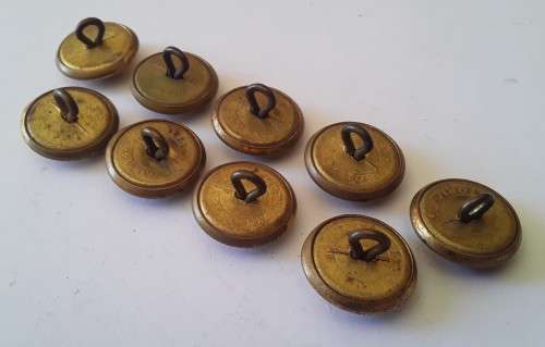 Set Of 9 Vintage South African Airways Uniform Buttons.