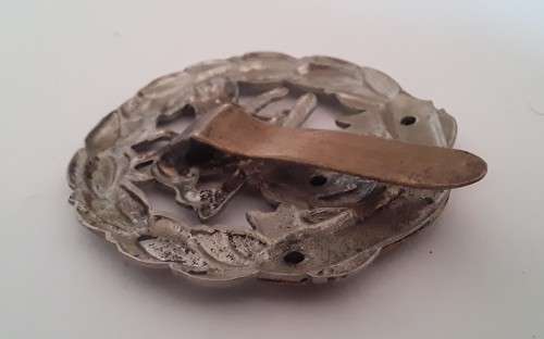 British Royal Hampshire Regiment Cap Badge.  Slide Intact.