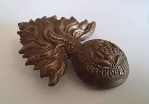 Royal Fusiliers City of London Regiment Cap Badge. No slide.