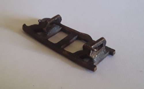 Boer War / WW1 Royal Irish Rifles Brass Shoulder Title.  Lugs Intact.