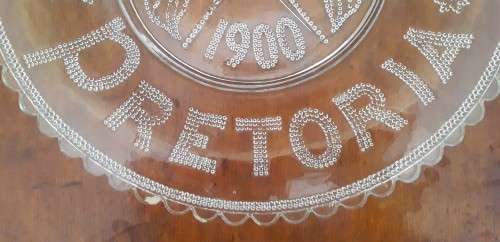 `Reserved For Hanbru`. Boer War Large Glass Plate Commemorating `Roberts Entering Pretoria`.