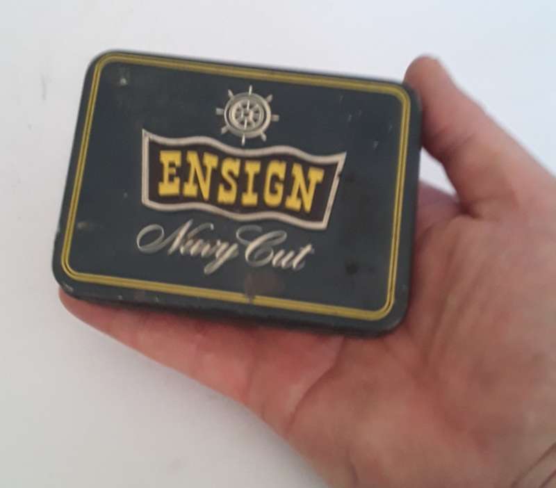 Vintage `Ensign Navy Cut` Tin. Manufactured In Rustenburg, SA.