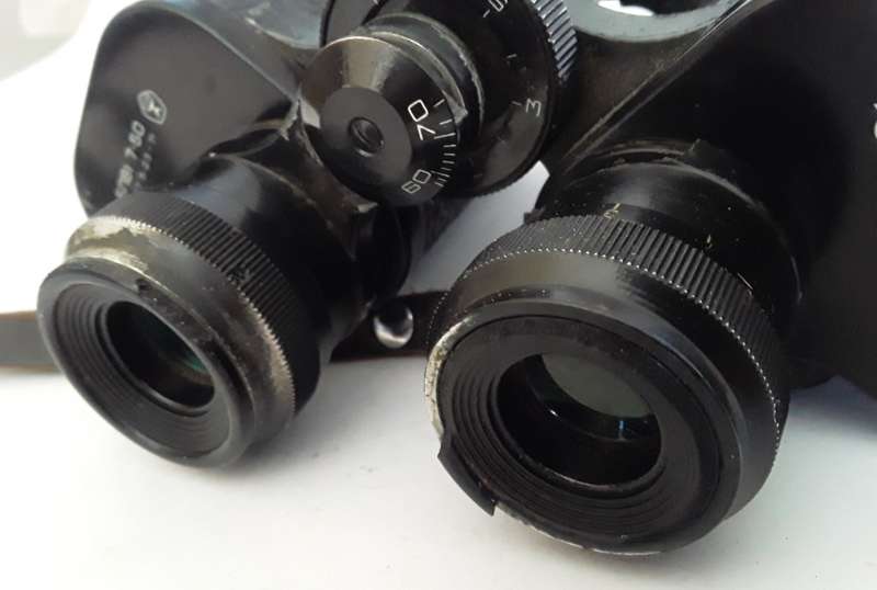 Rare Pair Of Cold War Era Soviet (USSR) Binoculars. `7x50`. Original case.