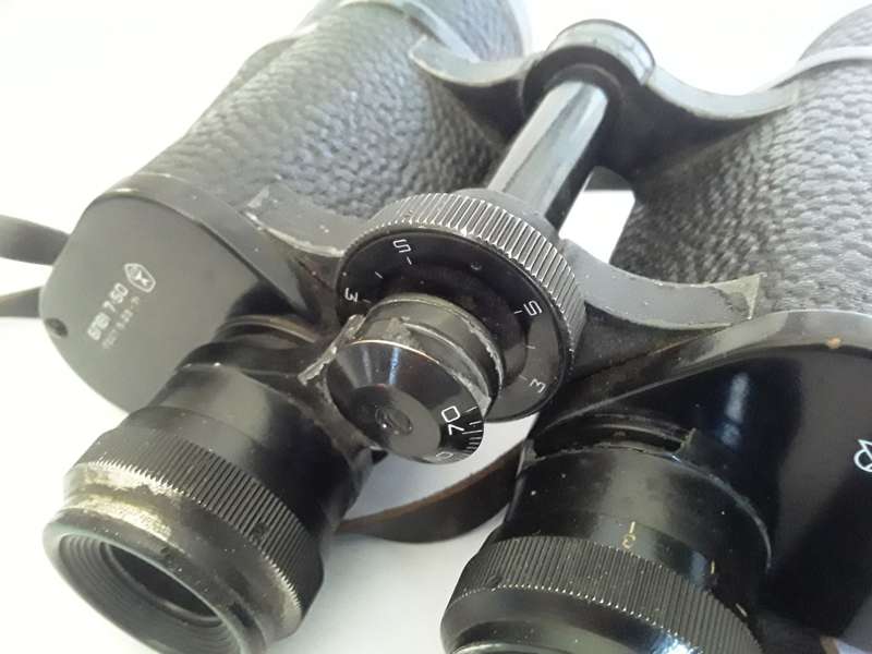 Rare Pair Of Cold War Era Soviet (USSR) Binoculars. `7x50`. Original case.