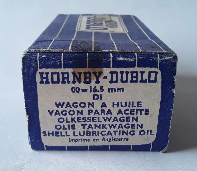Hornby Dublo D1 Tank Wagon. `SHELL LUBRICATING OIL`. No : 32082. Mint in box.