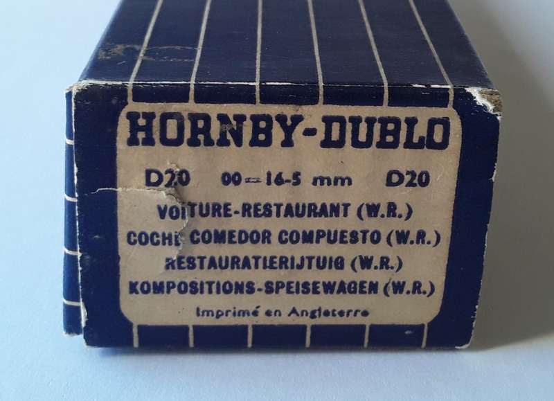 Hornby Dublo D20 Restaurant Car, BR WR. No : 32096. Mint in box.