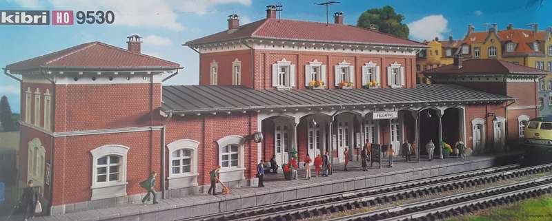 Kibri `Feldafing Station` Kit. HO Scale. No : 9530. 64 x 19 x 17cm. Mint in box.