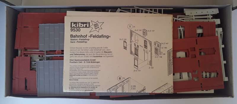 Kibri `Feldafing Station` Kit. HO Scale. No : 9530. 64 x 19 x 17cm. Mint in box.