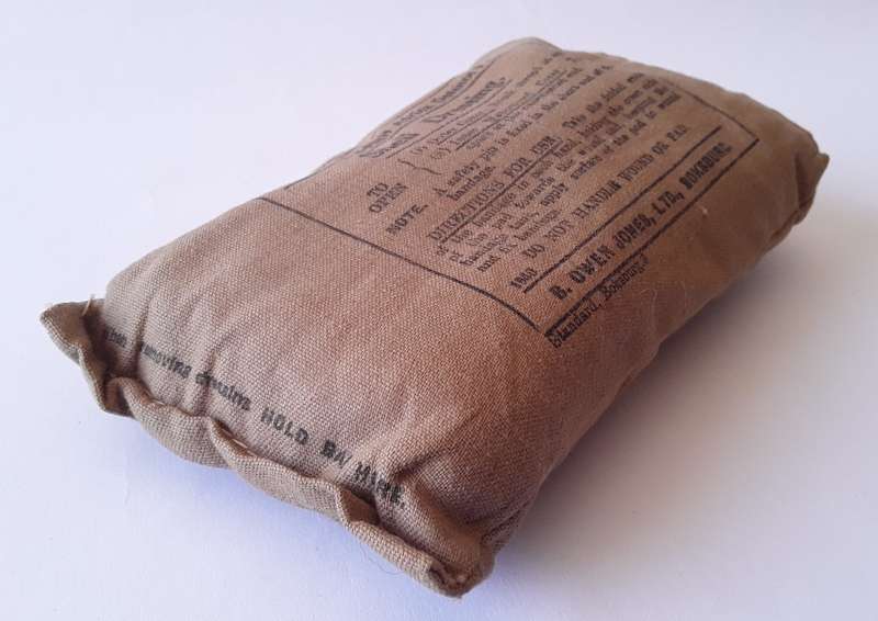 Rare WW2 Union Of SA Defence Force Shell Dressing & First Field Dressing. Dated 1940 and 1942.