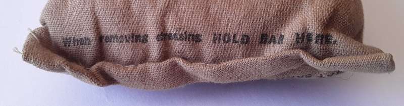 Rare WW2 Union Of SA Defence Force Shell Dressing & First Field Dressing. Dated 1940 and 1942.