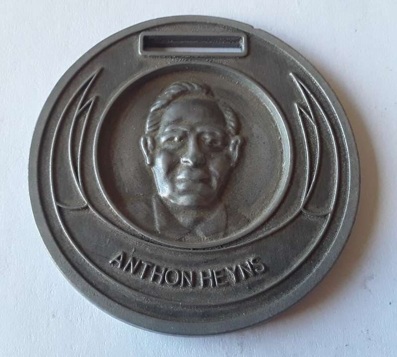 SANBS `Anthon Heyns` 125 Blood Donations Award Medal. Cased.