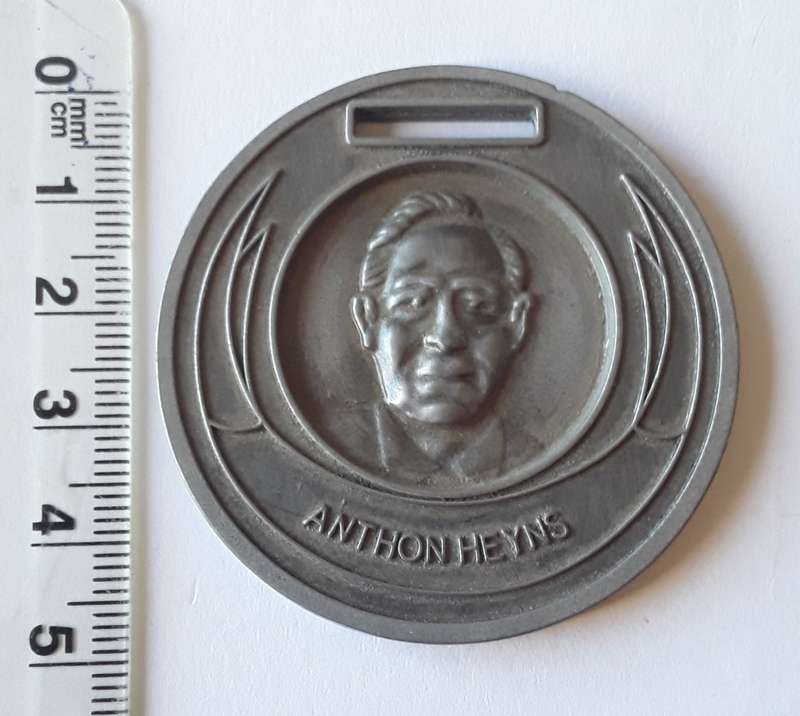 SANBS `Anthon Heyns` 125 Blood Donations Award Medal. Cased.