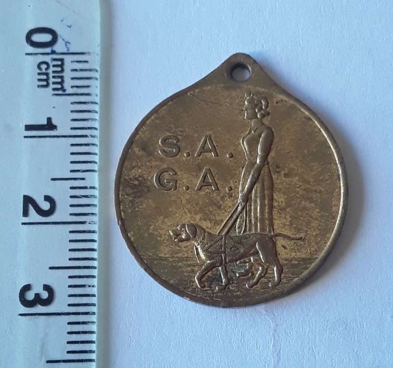 Vintage S.A.G.A. Medal.