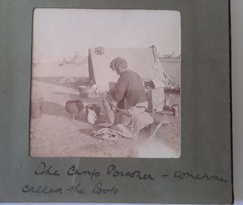 Anglo Boer War Album With 24 Original Photos Taken By British Officer.  Extremely Rare.