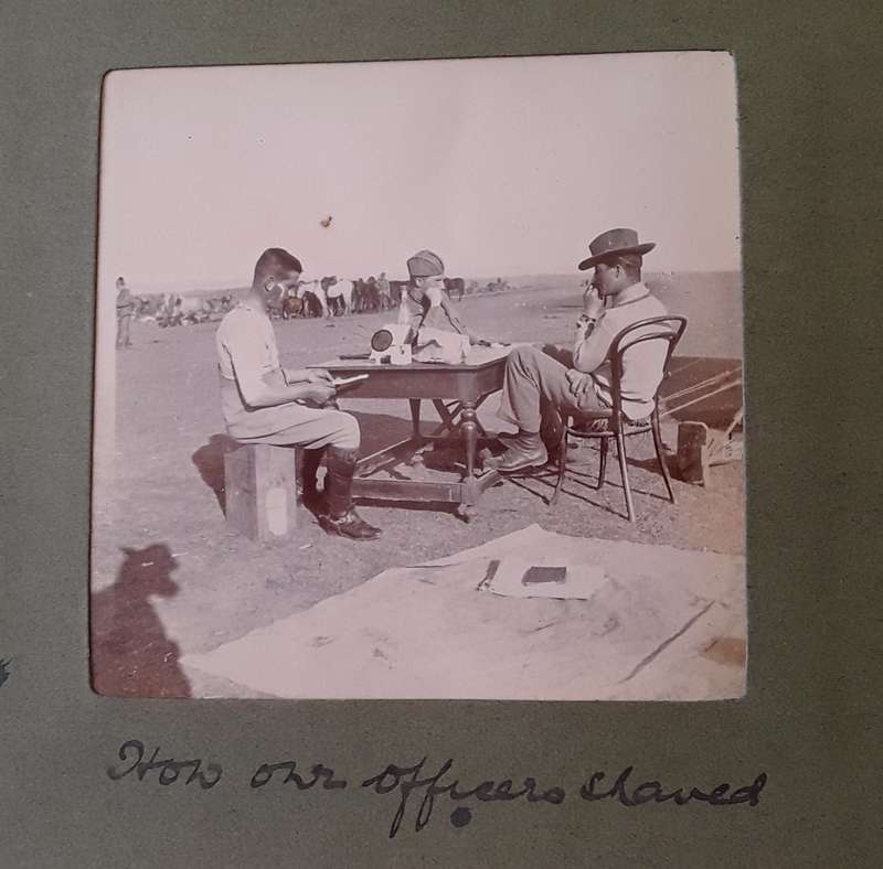 Anglo Boer War Album With 24 Original Photos Taken By British Officer.  Extremely Rare.