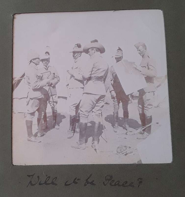 Anglo Boer War Album With 24 Original Photos Taken By British Officer.  Extremely Rare.