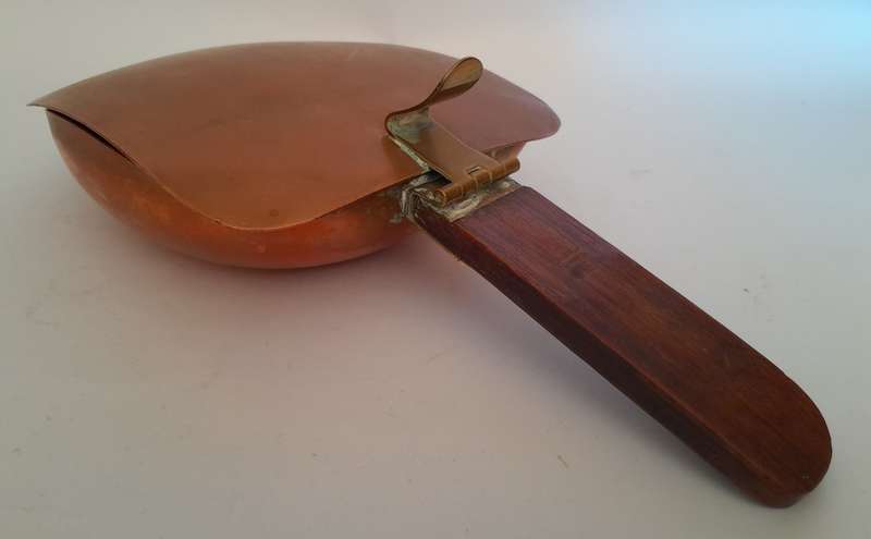 Antique Foot Warmer (Voetstofie) With Copper And Brass Coal Scoop.