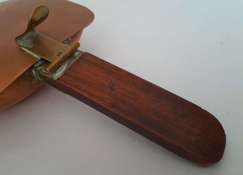 Antique Foot Warmer (Voetstofie) With Copper And Brass Coal Scoop.