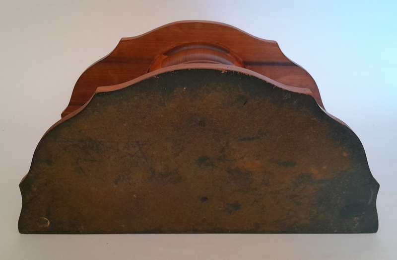 Vintage Solid Wood Pipe Stand For 4 Pipes With Tobacco Jar.