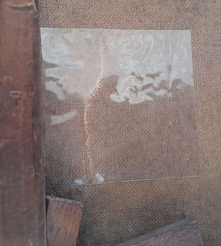 Antique Framed Oil On Canvas Landscape Signed and Dated 1904.