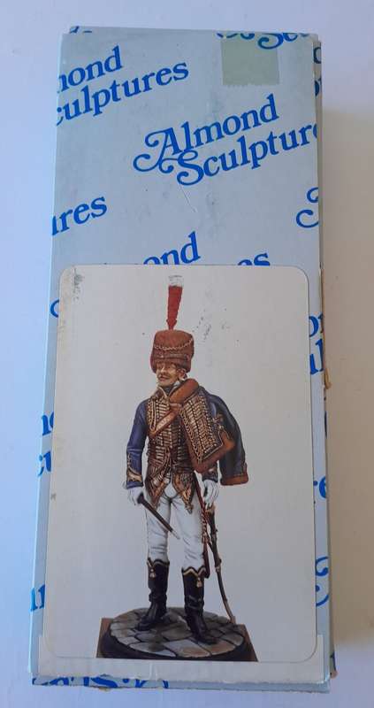 Vintage Almond Sculptures Metal Model Kit. Officer, 7th Hussars, 1814-15. Mint In Box.