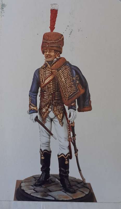 Vintage Almond Sculptures Metal Model Kit. Officer, 7th Hussars, 1814-15. Mint In Box.