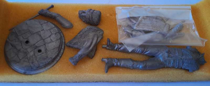 Vintage Almond Sculptures Metal Model Kit. Officer, 7th Hussars, 1814-15. Mint In Box.