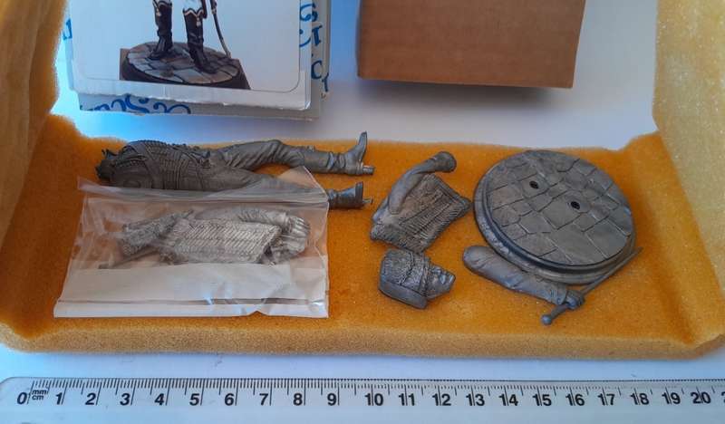 Vintage Almond Sculptures Metal Model Kit. Officer, 7th Hussars, 1814-15. Mint In Box.