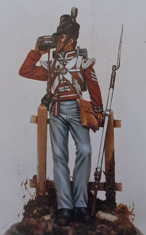 Vintage Almond Sculptures Metal Model Kit. Sgt. Light Infantry Co, 53rd Regt. of Foot, 1812-15.