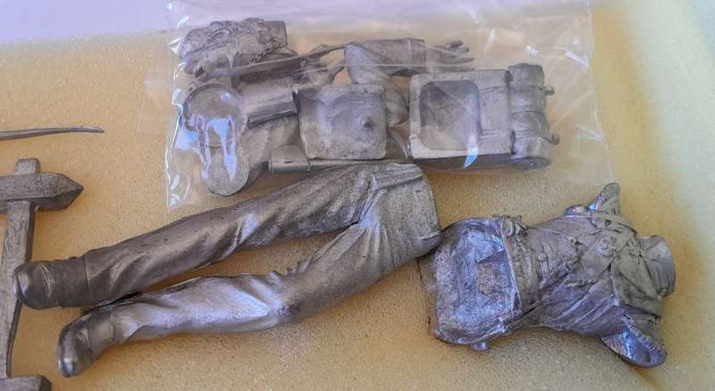 Vintage Almond Sculptures Metal Model Kit. Sgt. Light Infantry Co, 53rd Regt. of Foot, 1812-15.
