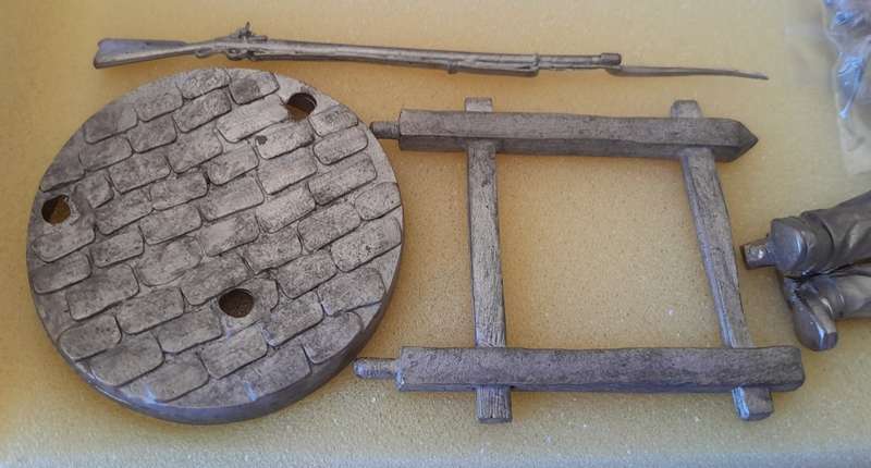 Vintage Almond Sculptures Metal Model Kit. Sgt. Light Infantry Co, 53rd Regt. of Foot, 1812-15.