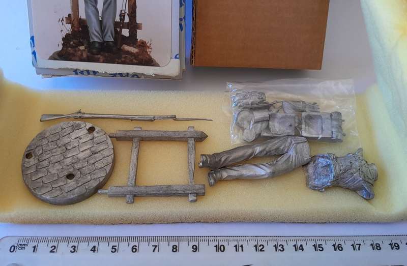 Vintage Almond Sculptures Metal Model Kit. Sgt. Light Infantry Co, 53rd Regt. of Foot, 1812-15.