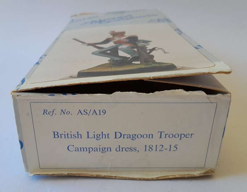 Vintage Almond Sculptures Metal Model Kit. British Light Dragoon Trooper Campaign Dress, 1812-15.
