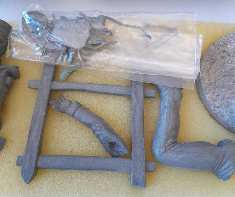 Vintage Almond Sculptures Metal Model Kit. British Light Dragoon Trooper Campaign Dress, 1812-15.