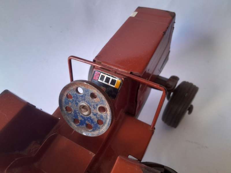 Vintage Strike Toys Large Metal `Fiat` Tractor And Tipping Trailer Set. 60.5 cm.
