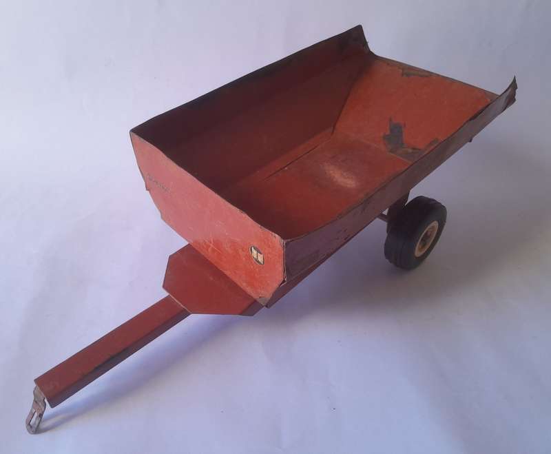Vintage Strike Toys Large Metal `Fiat` Tractor And Tipping Trailer Set. 60.5 cm.