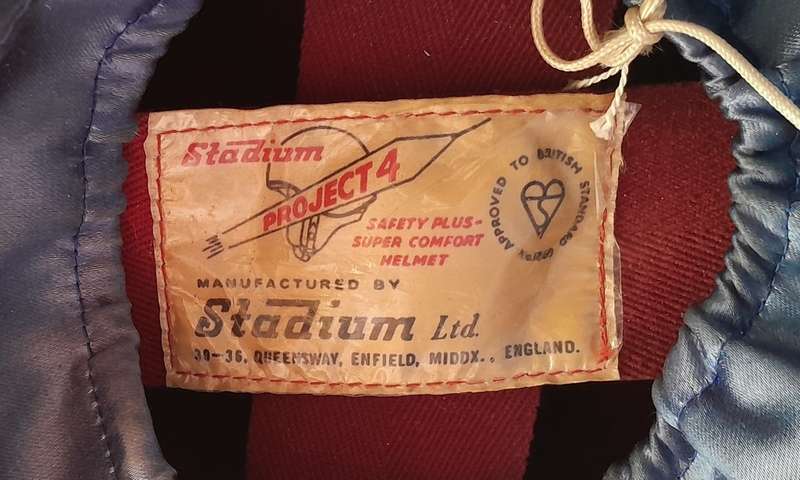 Vintage 1960`s `Stadium Project 4` Helmet With `McHal` Bubble Shield. Rare. Amazing Condition.