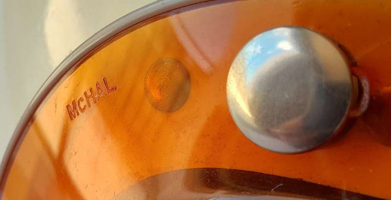 Vintage 1960`s `Stadium Project 4` Helmet With `McHal` Bubble Shield. Rare. Amazing Condition.