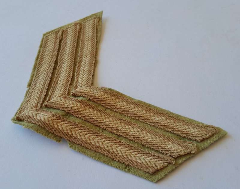 WW2 SA Airforce Sergeant`s Cloth Stripes.