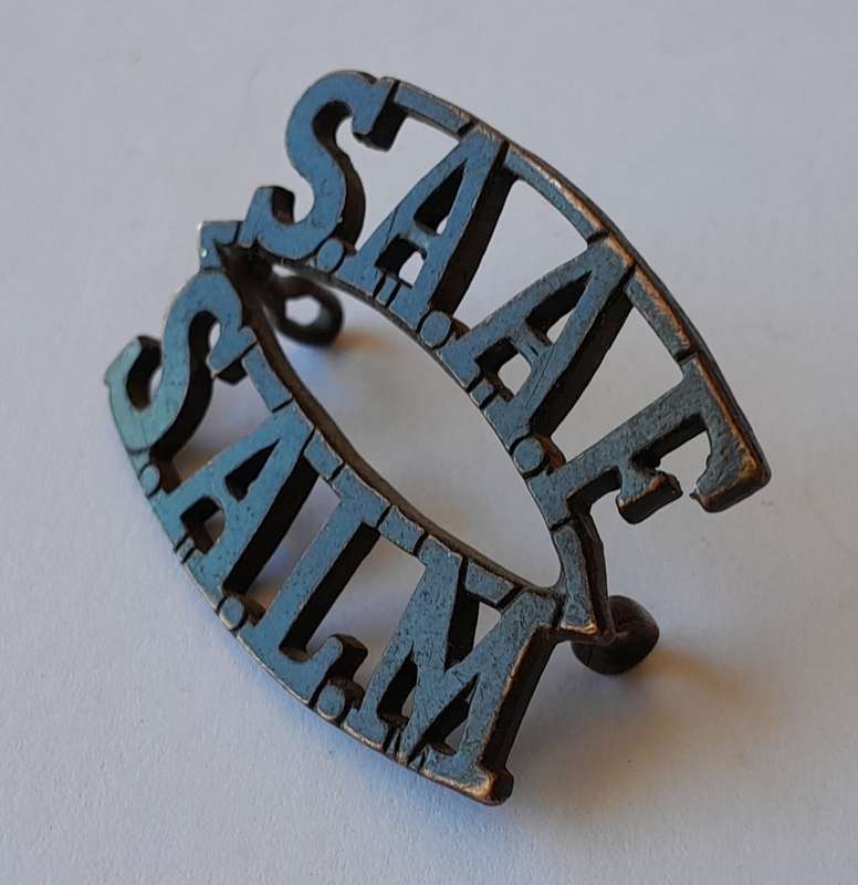 WW2 SA Airforce / SA Lugmag Shoulder Title Badge (Dark Bronze).