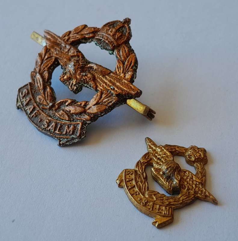 2 x WW2 SA Airforce / SA Lugmag Badges. 1 Collar. 1 Miniature.