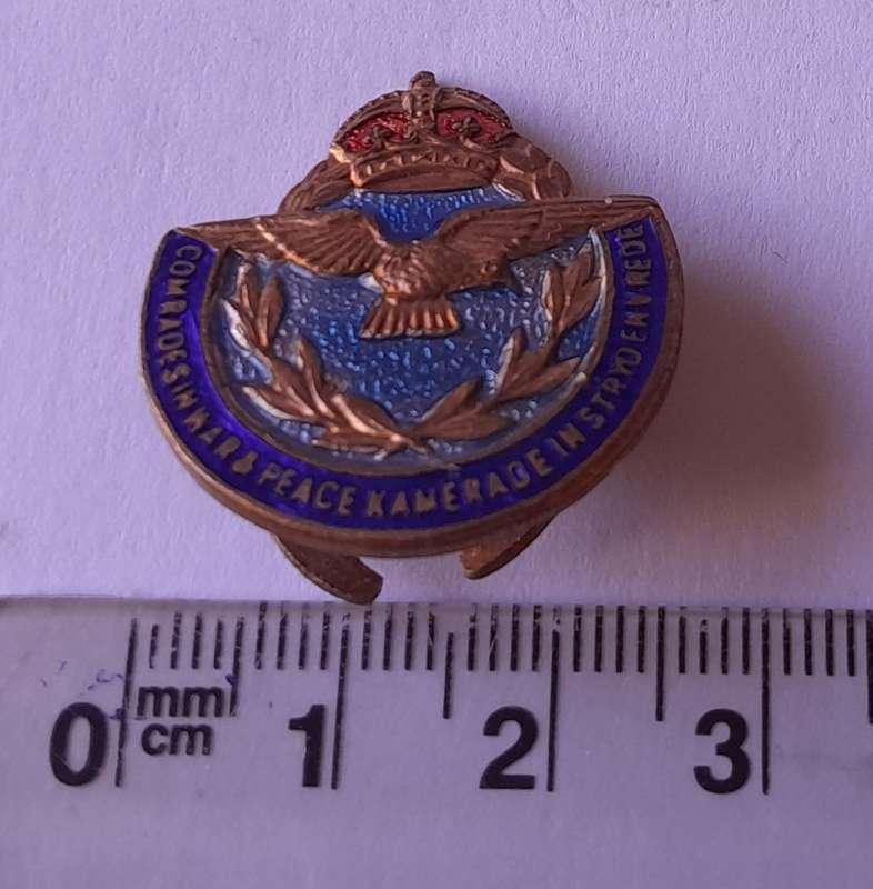WW2 Airforce `Comrades in War and Peace / Kamerade In Stryd En Vrede` Badge.