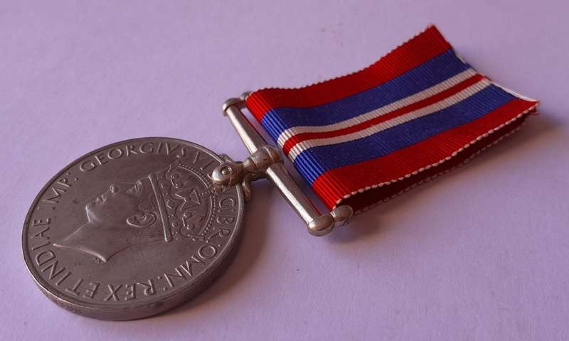 WW2 War Medal 1939-1945 To `578448 D.D. Paterson`.