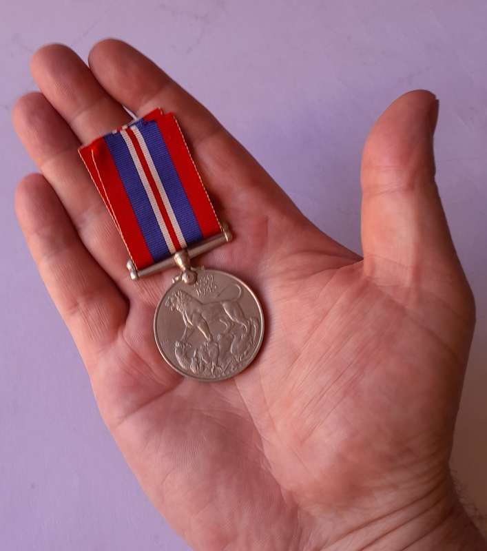 WW2 War Medal 1939-1945 To `578448 D.D. Paterson`.