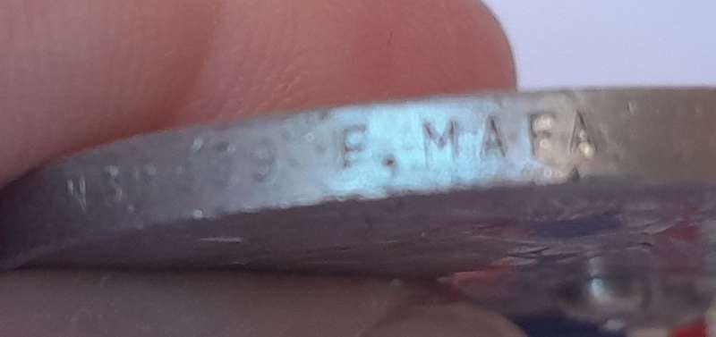WW2 War Medal 1939-1945 To `N30859 F. Mafa`.