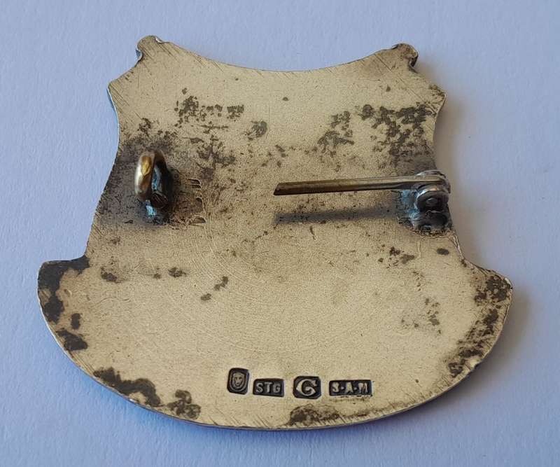 Solid Sterling Silver `1854-1954, Volkspele, O.V.S.-Eeufees` Badge.