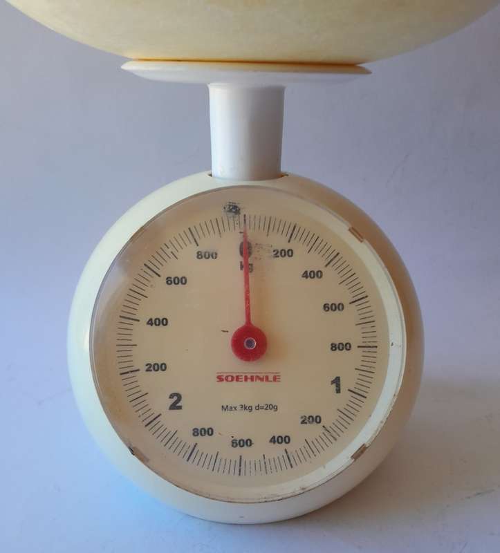 Vintage 1970`s Soehnle (West Germany) Kitchen Scale. Working.