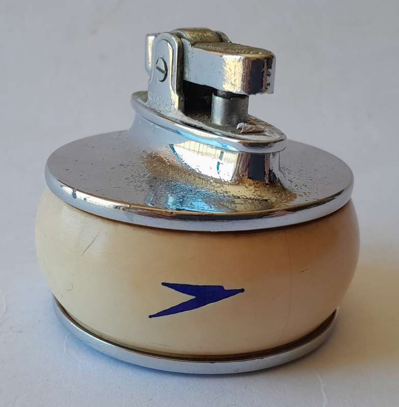 Rare Rolstar `British Overseas Airways Corporation` Table Lighter.