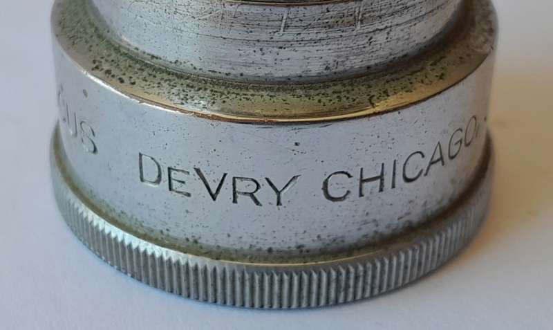 Rare 1920`s De Vry `2. IN.FOCUS` Movie Camera Lens. Chicago, USA.
