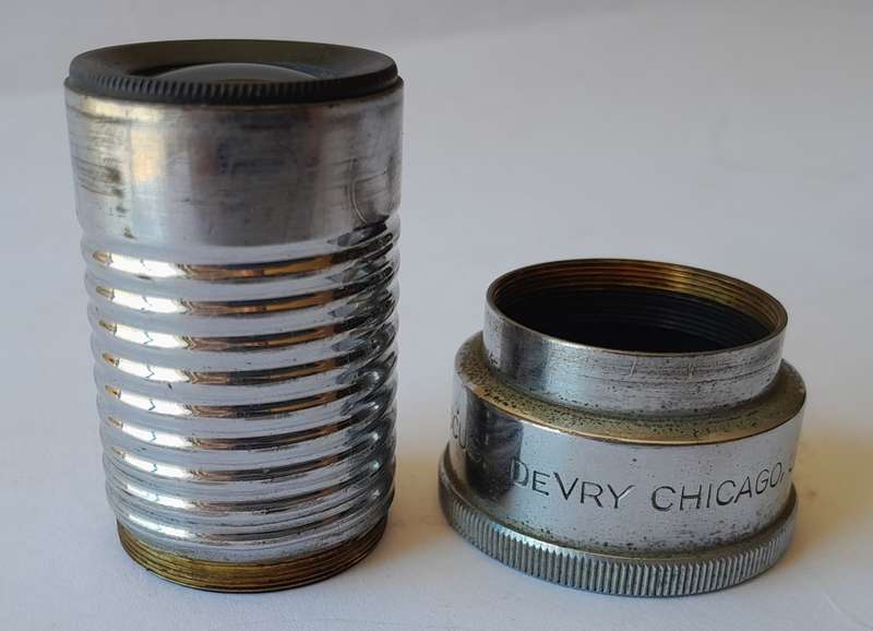 Rare 1920`s De Vry `2. IN.FOCUS` Movie Camera Lens. Chicago, USA.